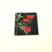 anemone deco square glass coaster slight angle view product image