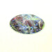 fritillary blue 30cm round glass worktop saver angle view product image