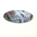 fritillary blue 30cm round glass worktop saver sharp angle view product image