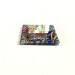fritillary blue square glass coaster sharp angle view product image