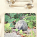 hedgehog rectangle placemat close up view product image
