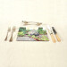hedgehog rectangle placemat sharp angle view product image