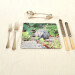 hedgehog rectangle placemat slight angle view product image