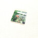 robin song square glass coaster diagonal surface view product image