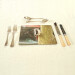 great spotted woodpecker rectangle placemat angle view product image