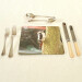great spotted woodpecker rectangle placemat slight angle view product image