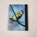 bluetit pocket journal, hardback a5 lined notebook back cover view