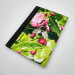 garden bumblebee pocket journal, hardback a5 lined notebook front cover diagonal view