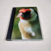 goldfinch pocket journal, hardback a5 lined notebook front cover angle view