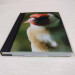 goldfinch pocket journal, hardback a5 lined notebook front cover deep angle view