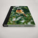 pocket birders journal, hardback a5 lined notebook redstart front cover angle view