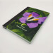 pocket butterfly journal, hardback a5 lined notebook orange tip butterfly on periwinkle diagonal view