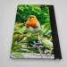 robin song pocket journal, hardback a5 lined notebook back cover view