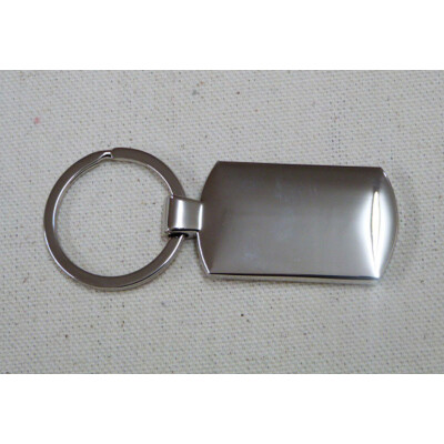 Metal keyring, back view
