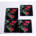 anemone deco square glass coaster group tessellated view beautiful flower gifts red flowers gardening homeware interior design