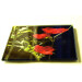 anemone deco square glass coaster surface detail beautiful flower gifts red flowers gardening homeware interior design